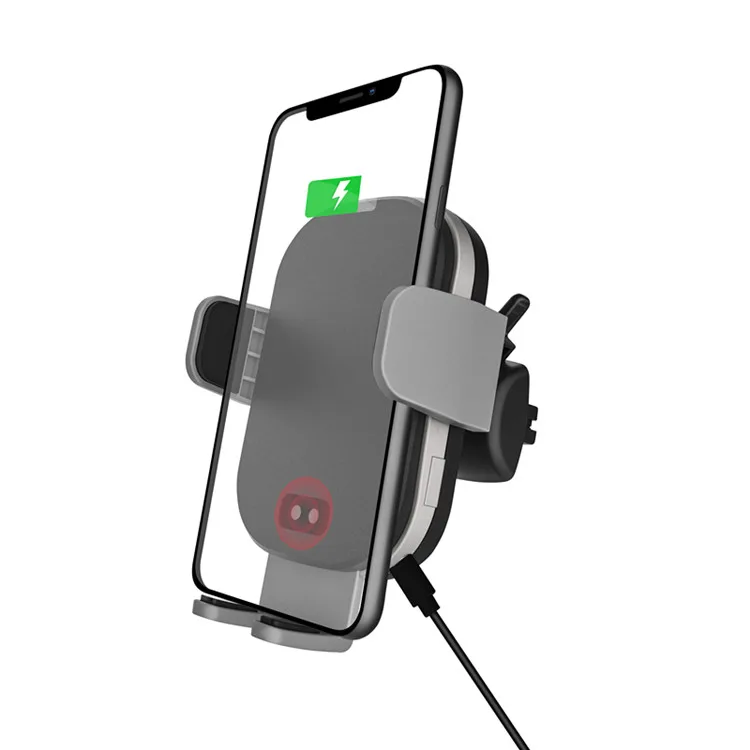 

Top Sellers 2020 Qi Wireless Phone Charger Cell Phone Holder Fast Charger Air Vent Phone Mount For Charging And Holder In Car