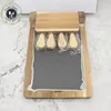 OEM Acacia Wood natural Removeable slate cheese board set with stainless steel knife set