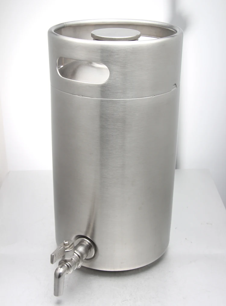 High Quality 5 Liter Stainless Steel Mini Keg Style Growler,5 Liter ...