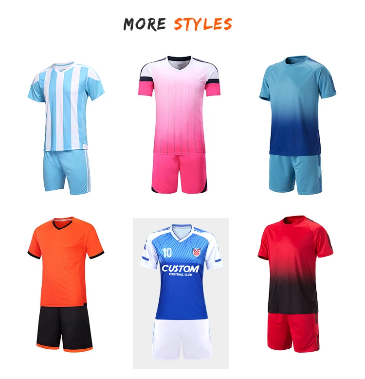 Custom 100 Polyester Moisture Wicking Soccer Jersey Sublimation