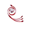 2019 Pengteng Aluminum Alloy 3ft 2.1A Fast Charging Data Extension Retractable USB Cable Six Color for 8pin Type C Micro