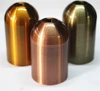 Bullet Shape Copper Polished E27 Screw Fitting Lamp Holder Light Bulb Holder with Fabric Cord