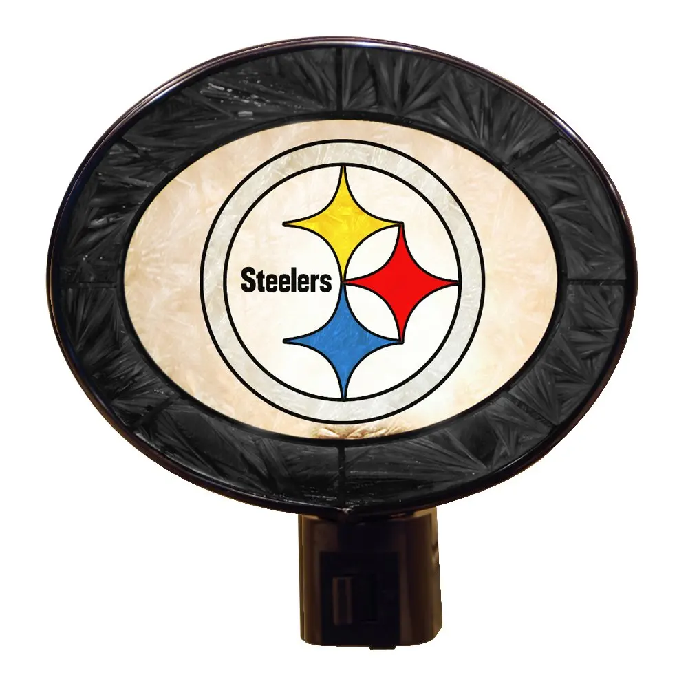 Pittsburgh Steelers Art Glass Night Light