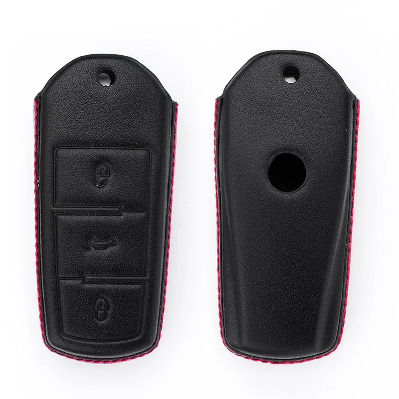 Dos Auto Car Key Case For Vw Passat Cc,4d Genuine Leather New Stylish Car Key Case For Vw Cc