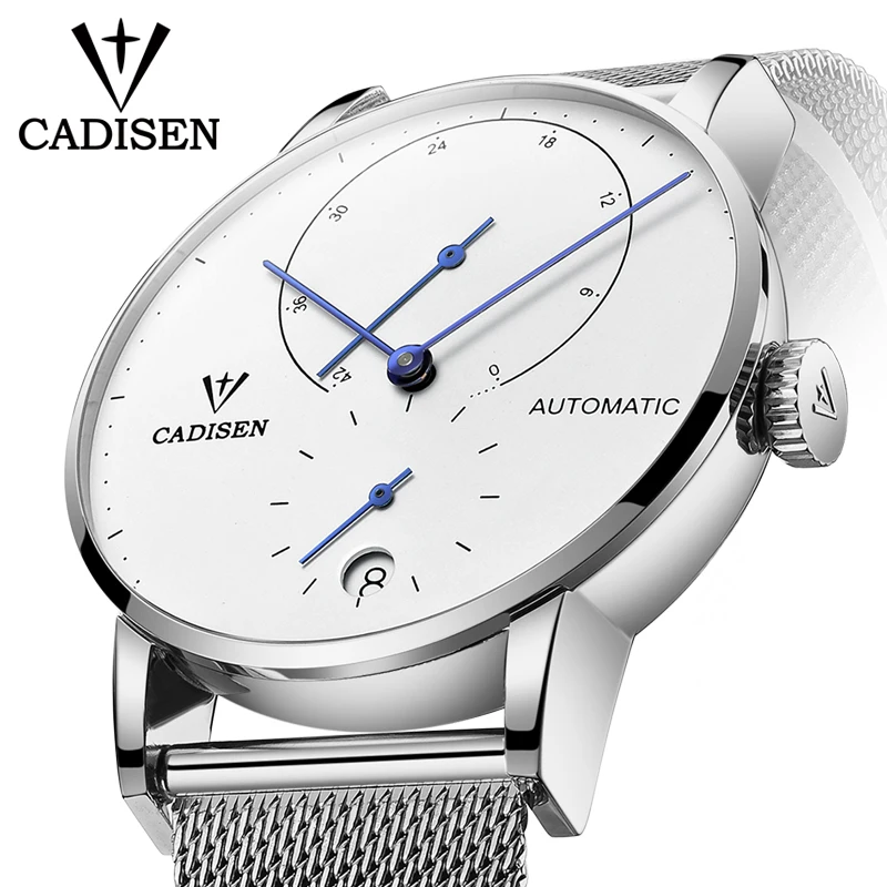 

Mens Watches CADISEN 2018 Top Luxury Brand Automatic Mechanical Watch Men Full Steel Business Waterproof Fashion Sport Watches