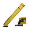 High Visibility Reboundable Soft 800mm flexible traffic warning post with metal bottom