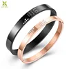 Engraved Couple Stainless Steel Bangle Cuff