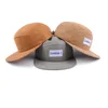low moq design plain 5 panel cap bulk