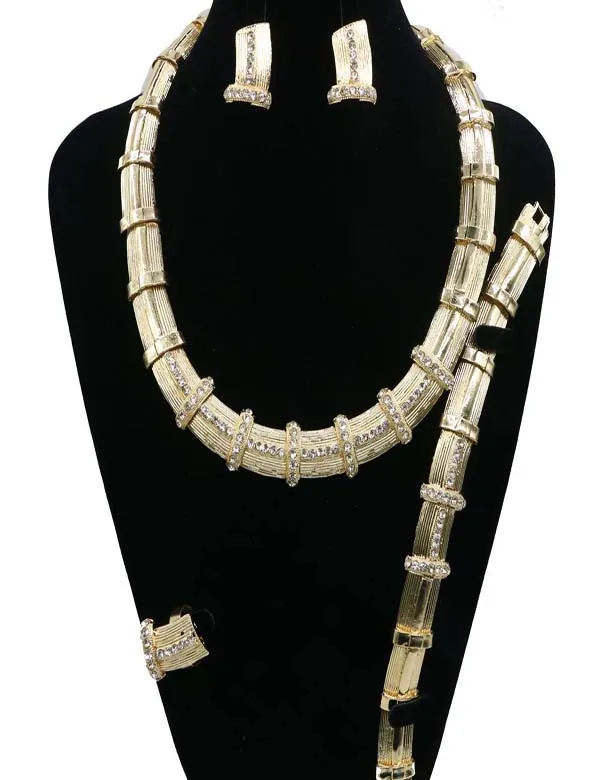 

New party set jewelry Nigeria fashional jewelry African gold jewelry sets JH144-JH164, Picture