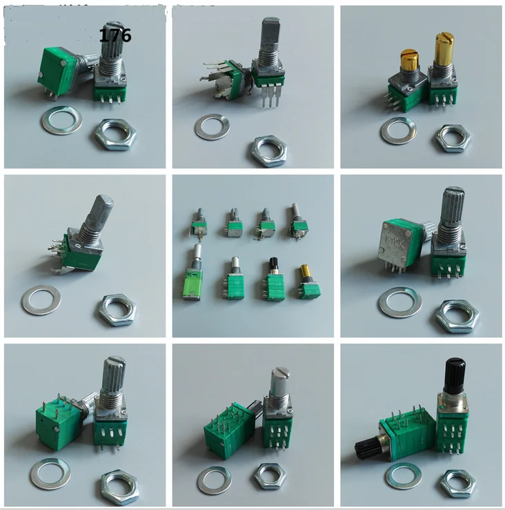 9mm Vertical Pcb Mount Potentiometer With Bent Leads Buy Vertical Pcb