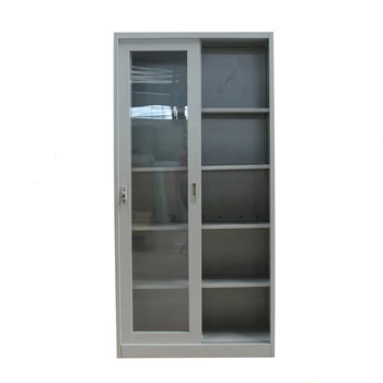 Henan Disassembled Steel Book Cupboard Glass Front Storage Cabinet
