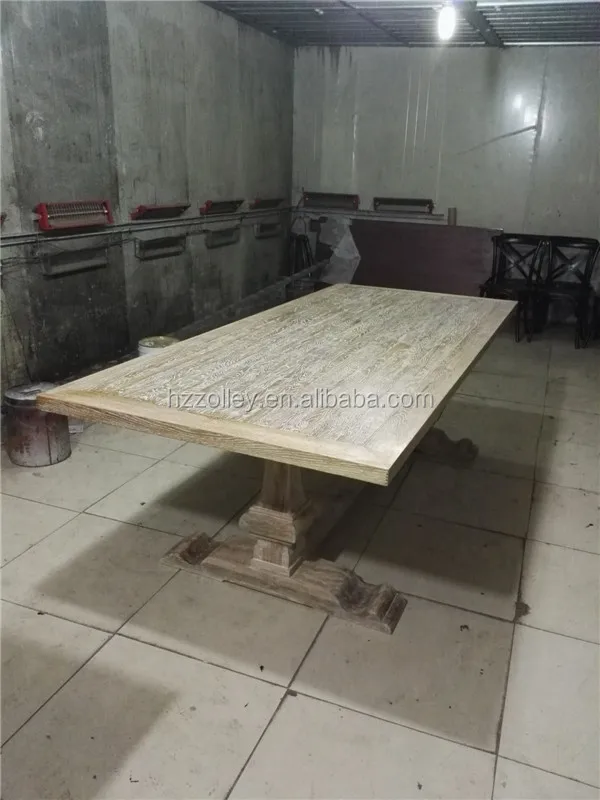 3 metro de largo de mesa antigua de madera maciza de roble mesa de ...