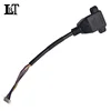 2018 New RJ45 Female to Desktop Board Pitch 1.25x9Y Housing With Screws Hole rj45 Motherboard Cable Adapter Network Can be fixed