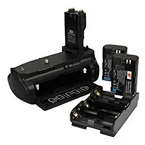 DSTE® Pro BG-E7 Vertical Battery Grip + 2x LP-E6 LP-E6N for Canon EOS 7D SLR Digital Camera