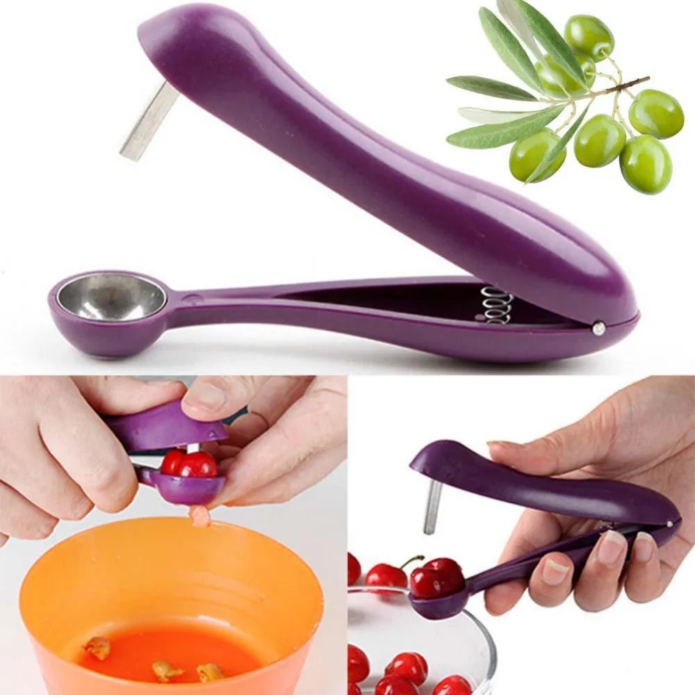 Handheld Easy Cherry Olive Pitter Cherry Olive Core Seed Remover Fast Core Remover Home Kitchen Gadgets Fruit Vetetable Tool