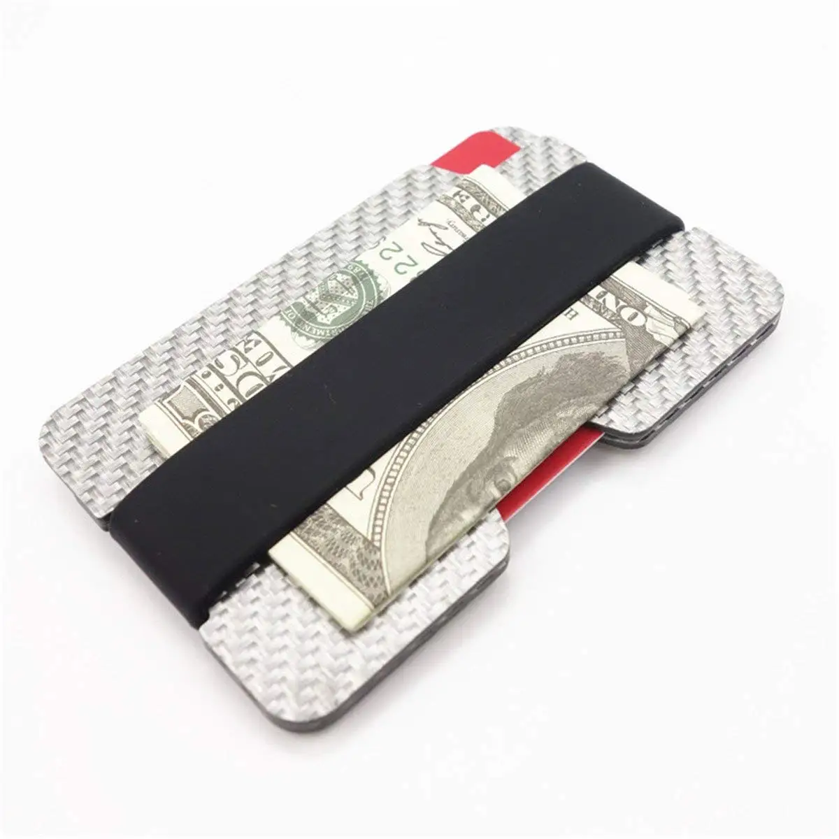Jack Cube Carbon Fiber Business Card Organizer Business Card Holder Name Card Organizer Name Card Holder With Removable Divider For Desk -MK171 4.29 x 1.76 x 9.75 inches