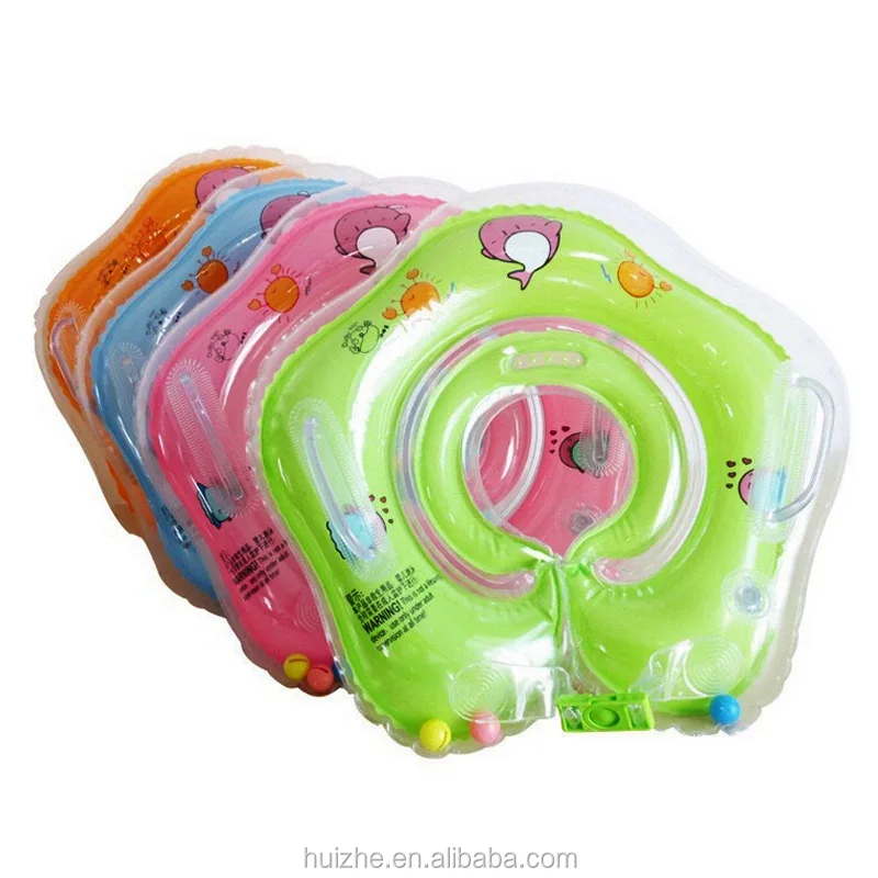 

Baby Floating Swim Ring PVC Infant Inflatable Swimming Pool Bath Neck Ring infant neck float circle, Pink;blue;green;orange