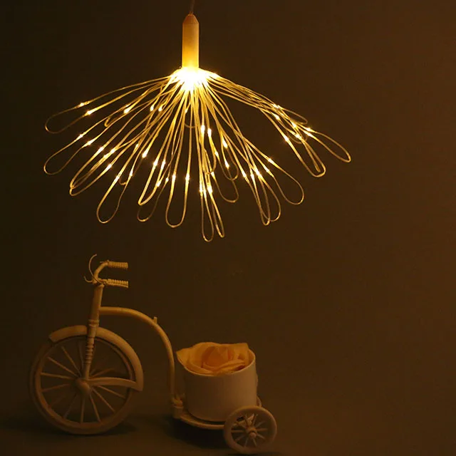 
Rubber Battery supply firework light for garden decoration magic led string light 