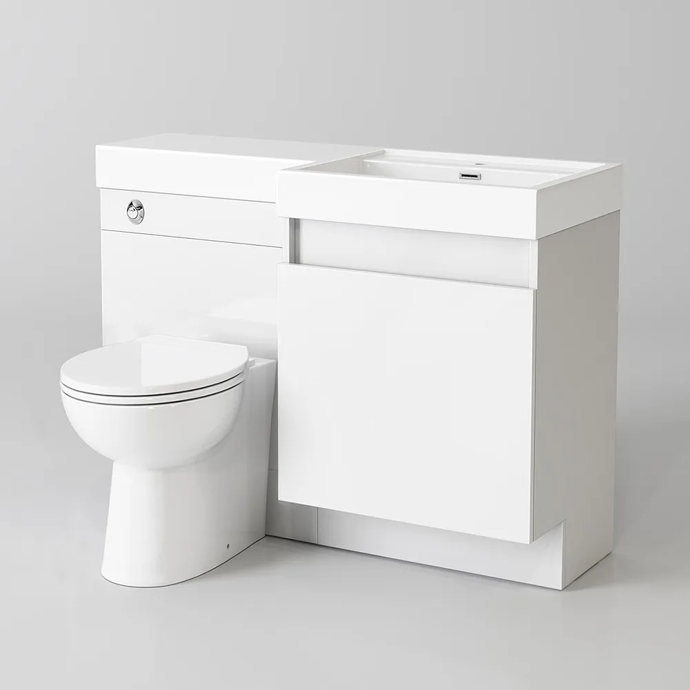 Cheap Modern Floor Mounted Mirrored Pvc Carcase Material Bathroom