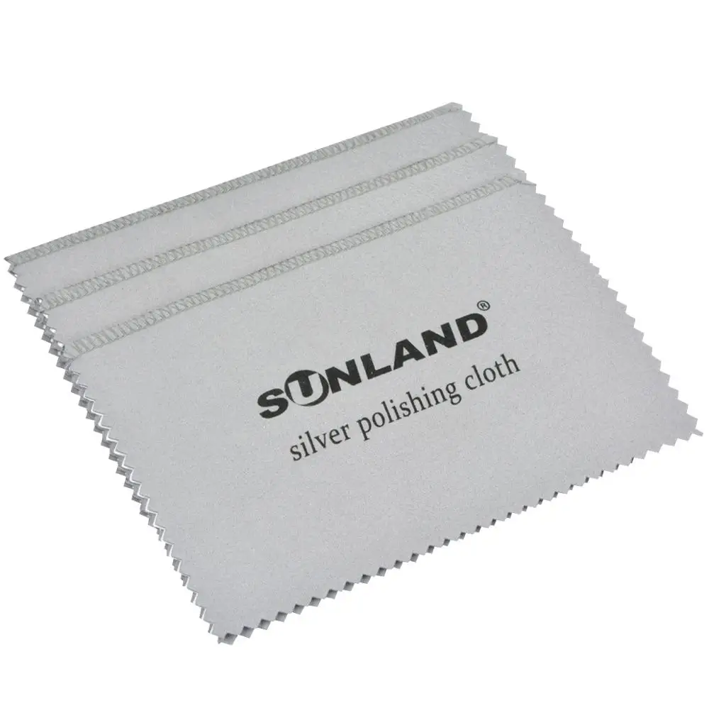 

Sunland Microfiber Jewelry Silver Gold Polishing Cloth, Grey