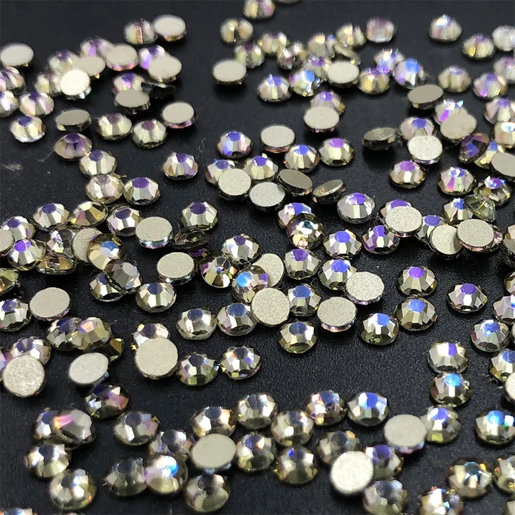 

C&Y 6 Blank Non Hotfix Flatback Mix Size Glass Rhinestone New Gold Phantom Color Style