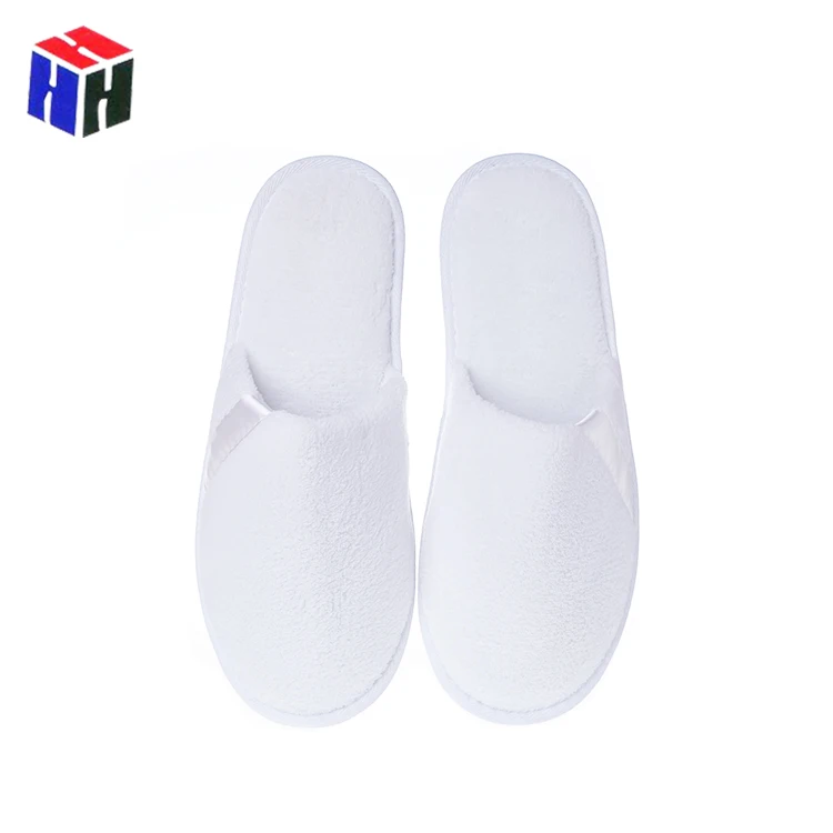 Custom Logo Hotel Disposable Slippers Wholesale Terry Cloth Spa Slipper