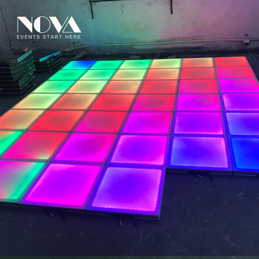 Portable Dance Floor Black Led Starlit Dance