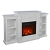 white electric fireplace tv stand freestanding heater