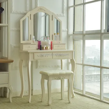 portable dressing table with mirror