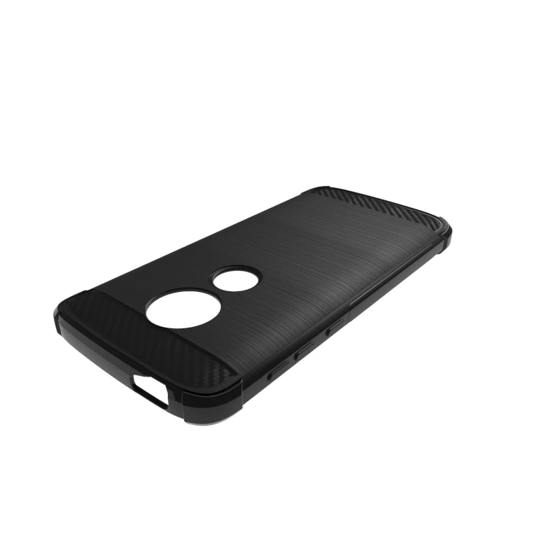 Carbon Fiber Cover soft Tpu case back cover For Motorola Moto E5 Play