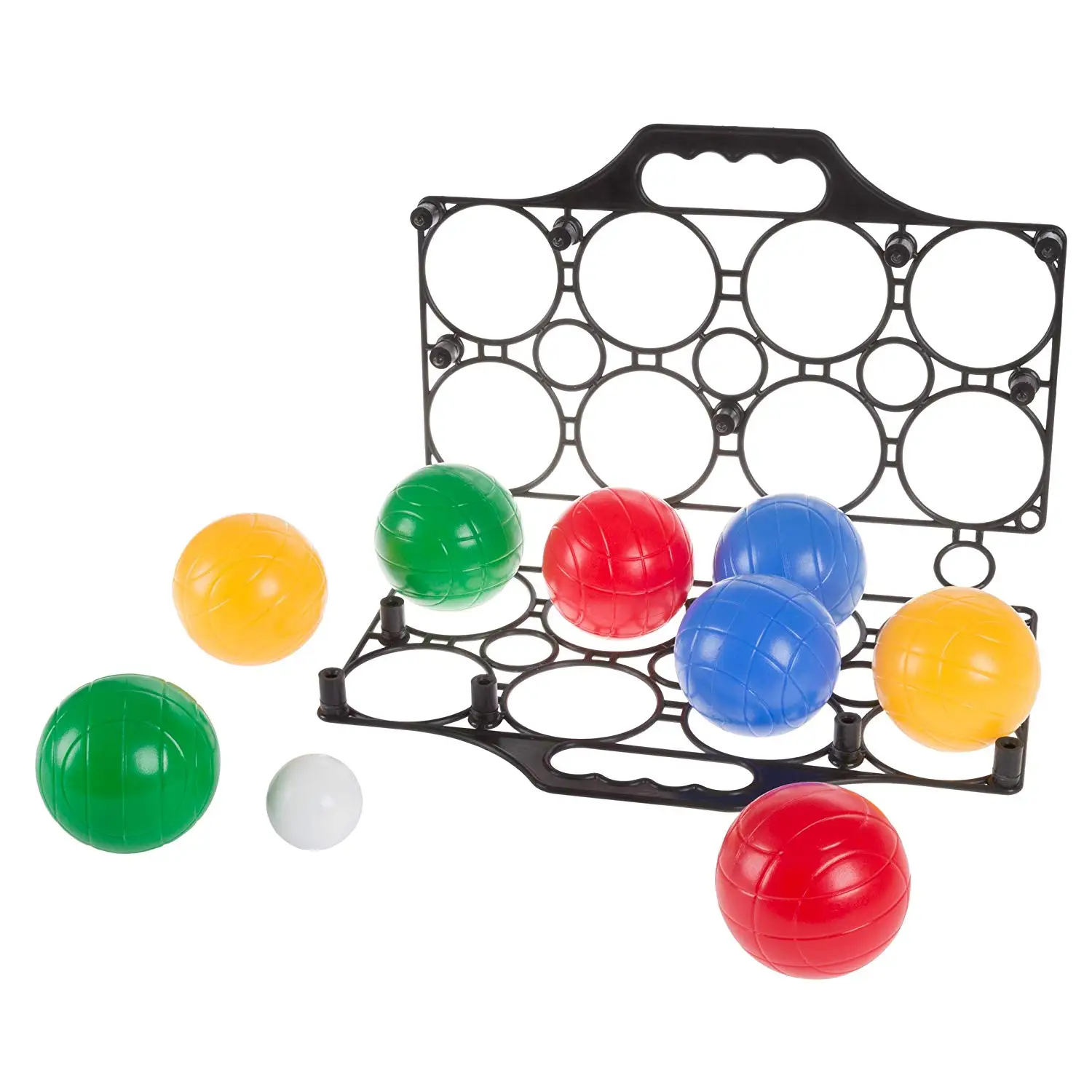 Bocce Balls Games Set Raffa Stainless Steel Metal Wooden Soft Fabric