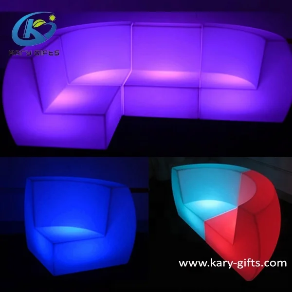 Commercial hookah RGB Color Led Sofa Furniture