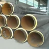 Underground directly buried steam insulation pipe wrapped rock wool and aluminum foil for steam supply