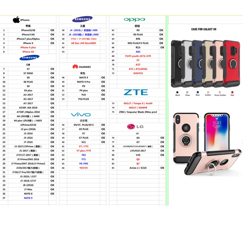 Anti-drop rotating ring bracket Car Magnetic Case for iPhone 360 protective Back carbon fiber cover