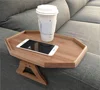 Natural Bamboo Sofa Armrest Clip-On Table, Ideal for Remote / Drinks/ Phone