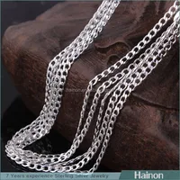 

wholesale silver chain stamped 925 stock for 16 18 20 22 24 26 28 30 inch factory price