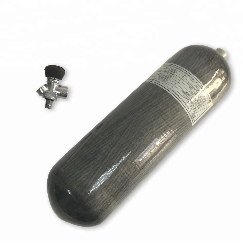 

Acecare hot sale best quality 3.9kg empty compressed air carbon fiber 300bar high pressure gas cylinder, Gray