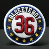 Custom letters and number round iron on embroidery patches