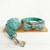 Heyri Pet Spring summer feeling beautiful leaf pet dog collars leashes set Zinc alloy metal buckle pet puppy dog collar leash