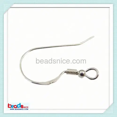 

Beadsnice ID 25403 Hot sale 925 Sterling silver hook earring ear wires of jewelry accessories, N/a