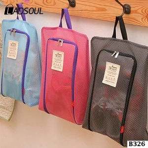 Image of Portable Travel Waterproof Mesh Shoes Collection Bag Shoes Bag