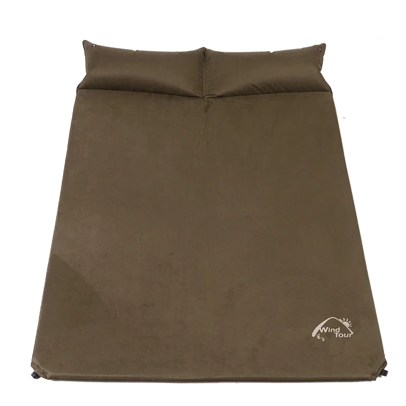 

Wholesale Double Outdoor Camping Inflatable Sleeping Pad With Pillow