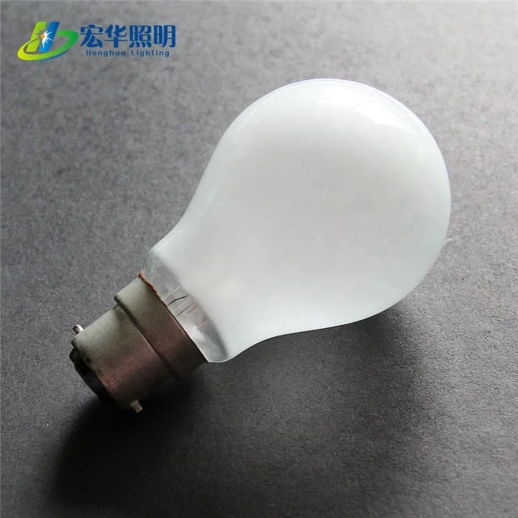 
A55 A60 E27 25w 120v clear colorful long life incandescent bulbs for decoration 