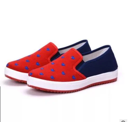 

Hot sale ladies flat comfort footwear casual canvas shoe for women, Customized
