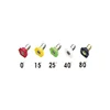 High Pressure Multiple Degrees Washer Spray Nozzle Tips,0,15,25,40 5-Pack