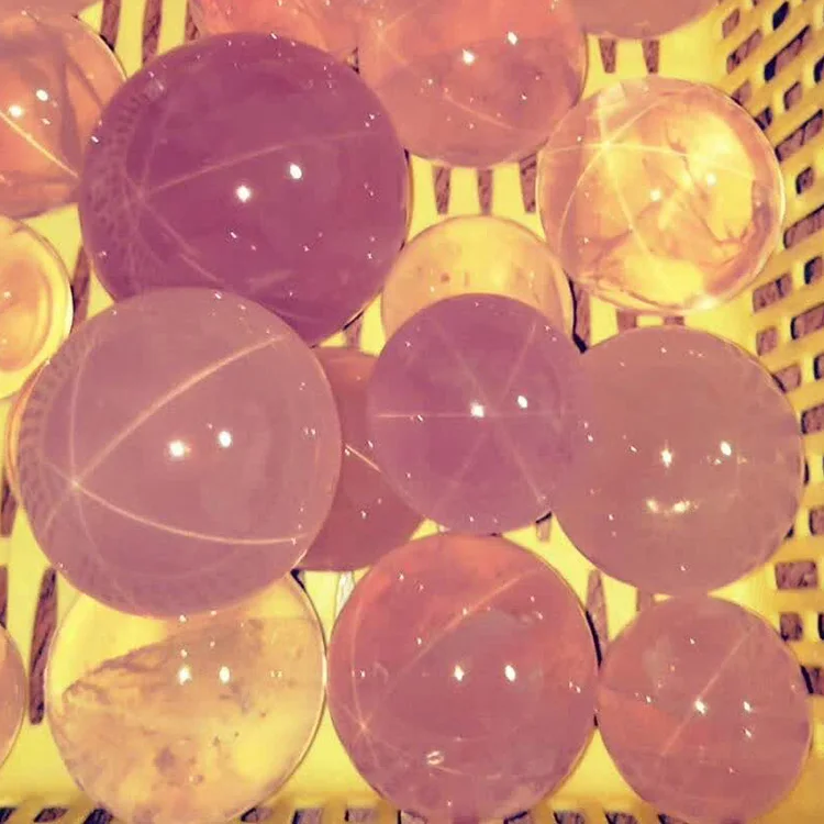 
Wholesale natural large star light rose quartz crystals balls stone sphere 