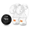Micro Air Electric Double Breast Pump with Rechargeable Battery Inside Portable