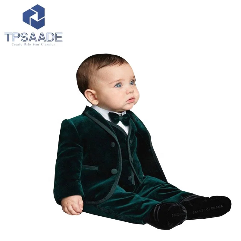 

Custom stylish handsome boy clothes suits for wedding, Green