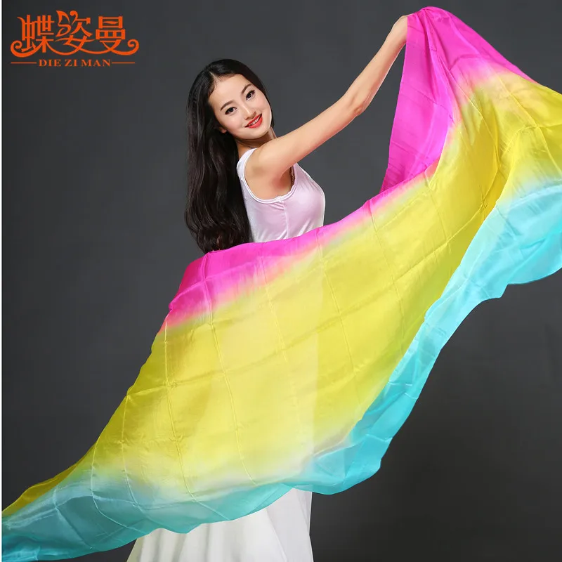 
SJ003 Performance Professional bellydance Silk veil for girl 