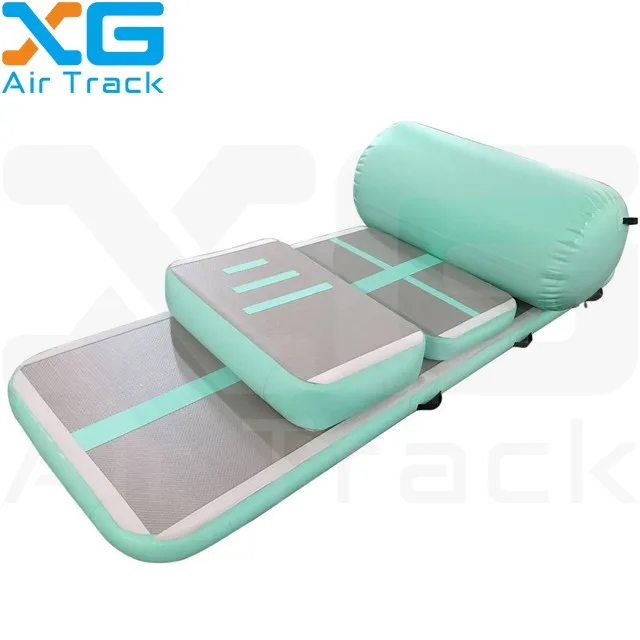 6m Mint Green Inflatable Mattress Bouncy Tumbling Airtrack Mat Buy Tumbling Airtrack Mat